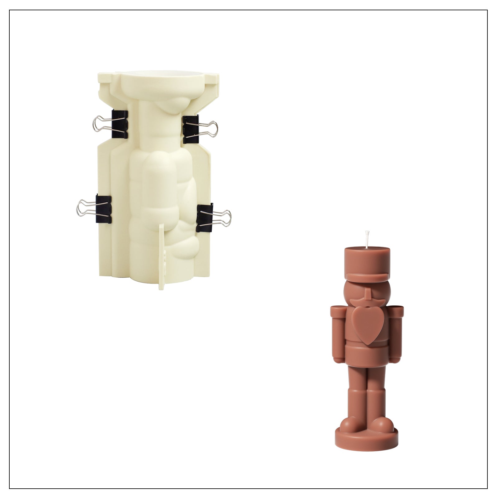 Buy Large Nutcracker Candle Silicone Mold - Boowan Nicole