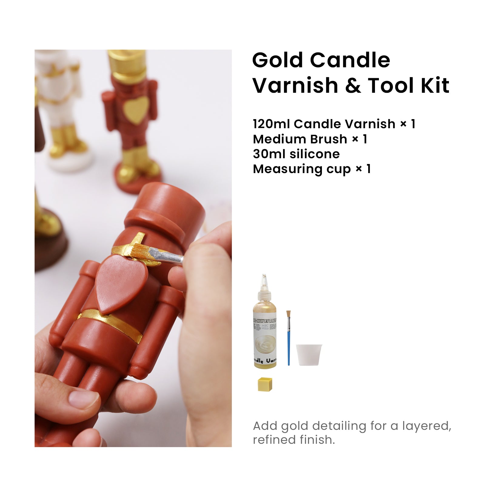 Heartguard Nussknacker-Kerzen-Silikonform-Kollektion