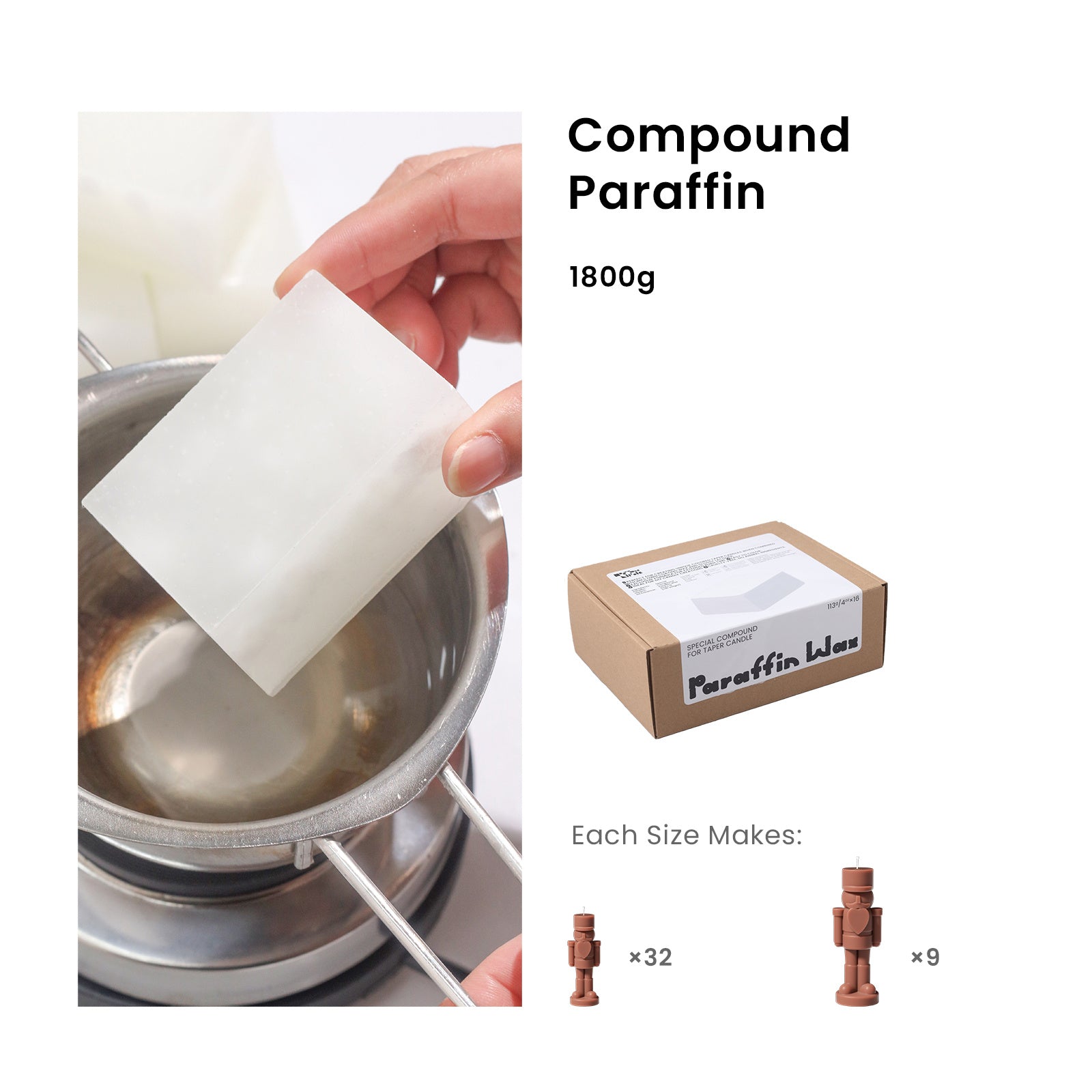 Buy 1800g Compound Paraffin - Boowan Nicole
