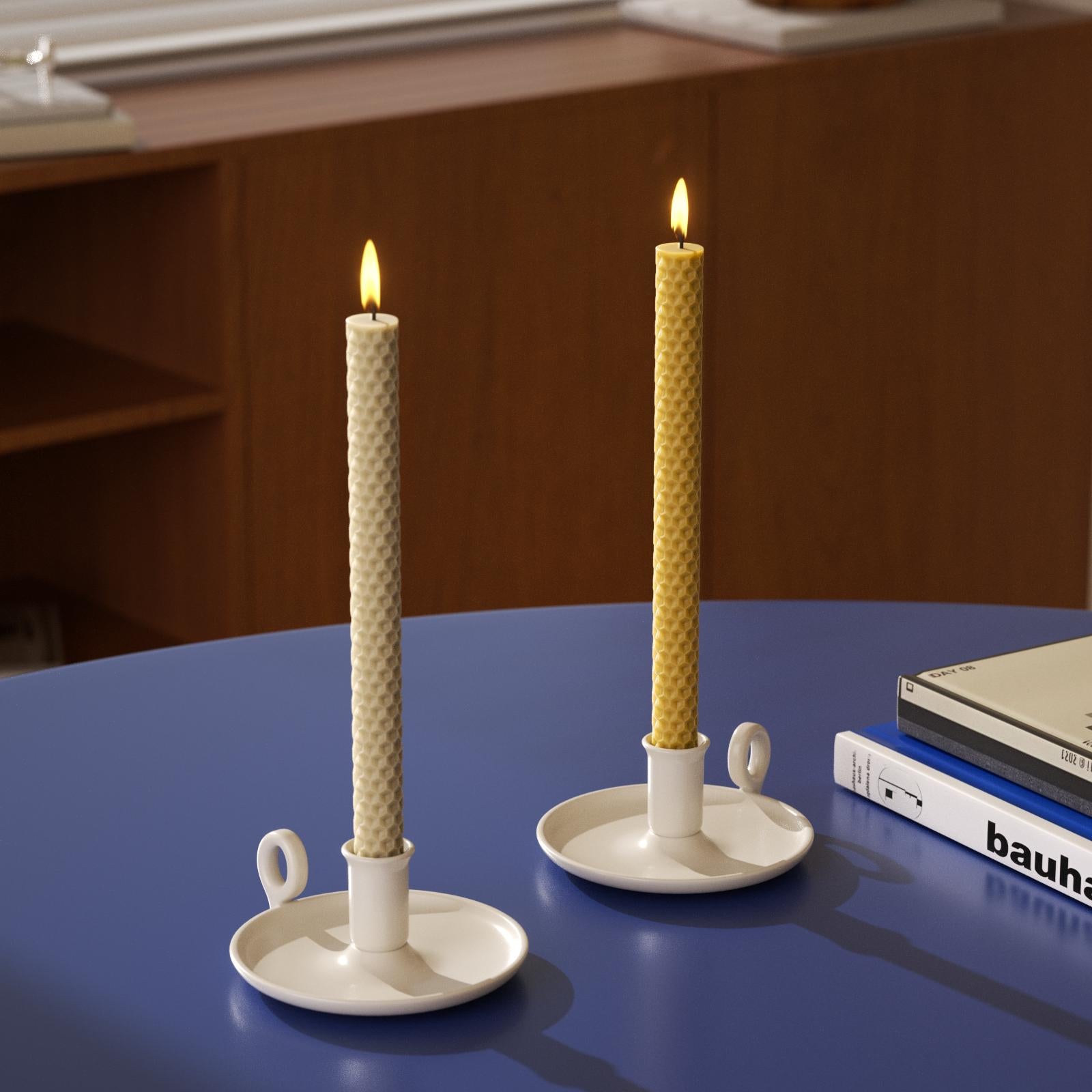 Honeycomb Glow Taper Candle Silicone Mold