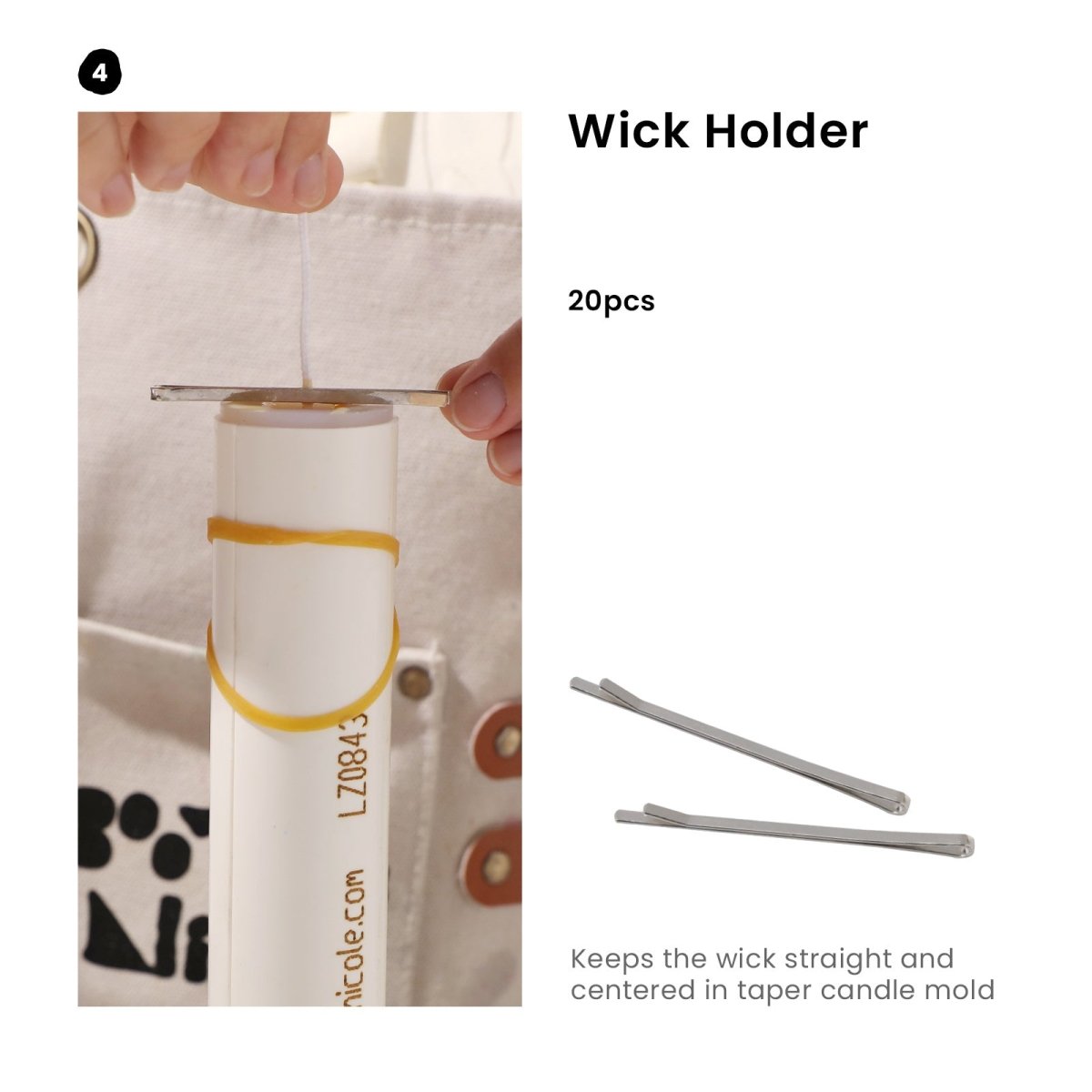 Place an order for 20 pcs wick holder-Boowan Nicole