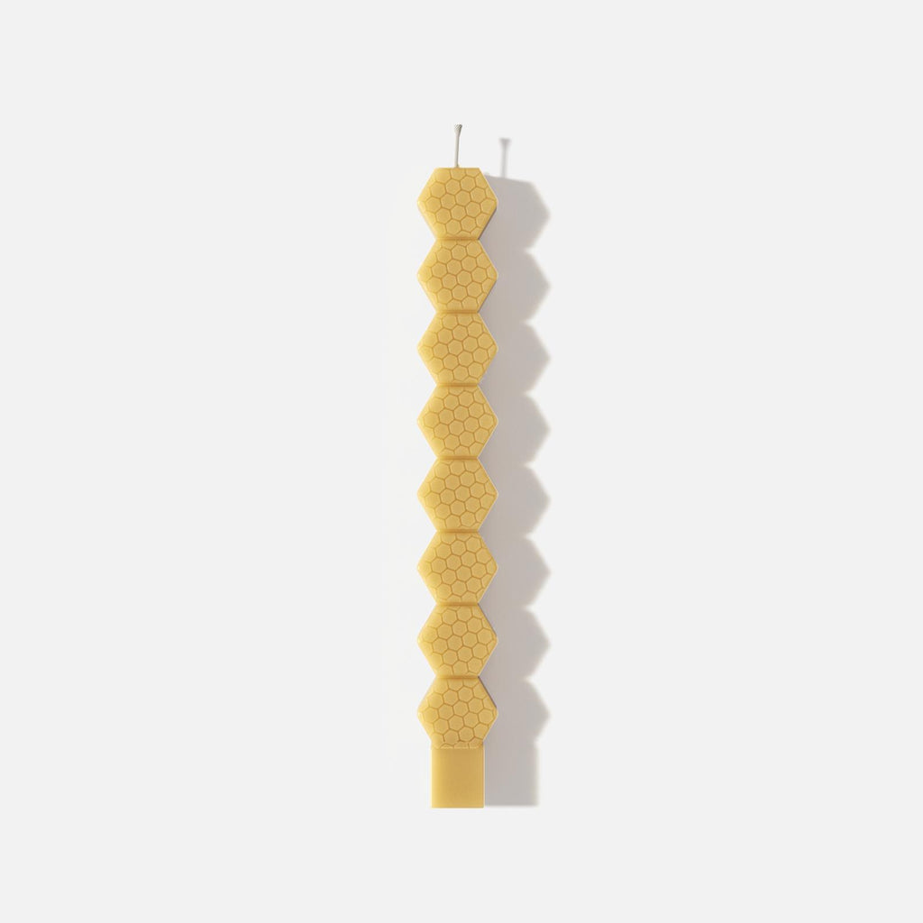 Honeycomb Ladder Taper Candle-Boowan Nicole