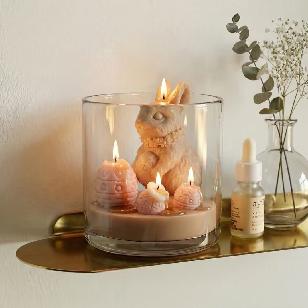 Hoppy Bunny's Little World: 3D Bunny Landscape Candle Molds