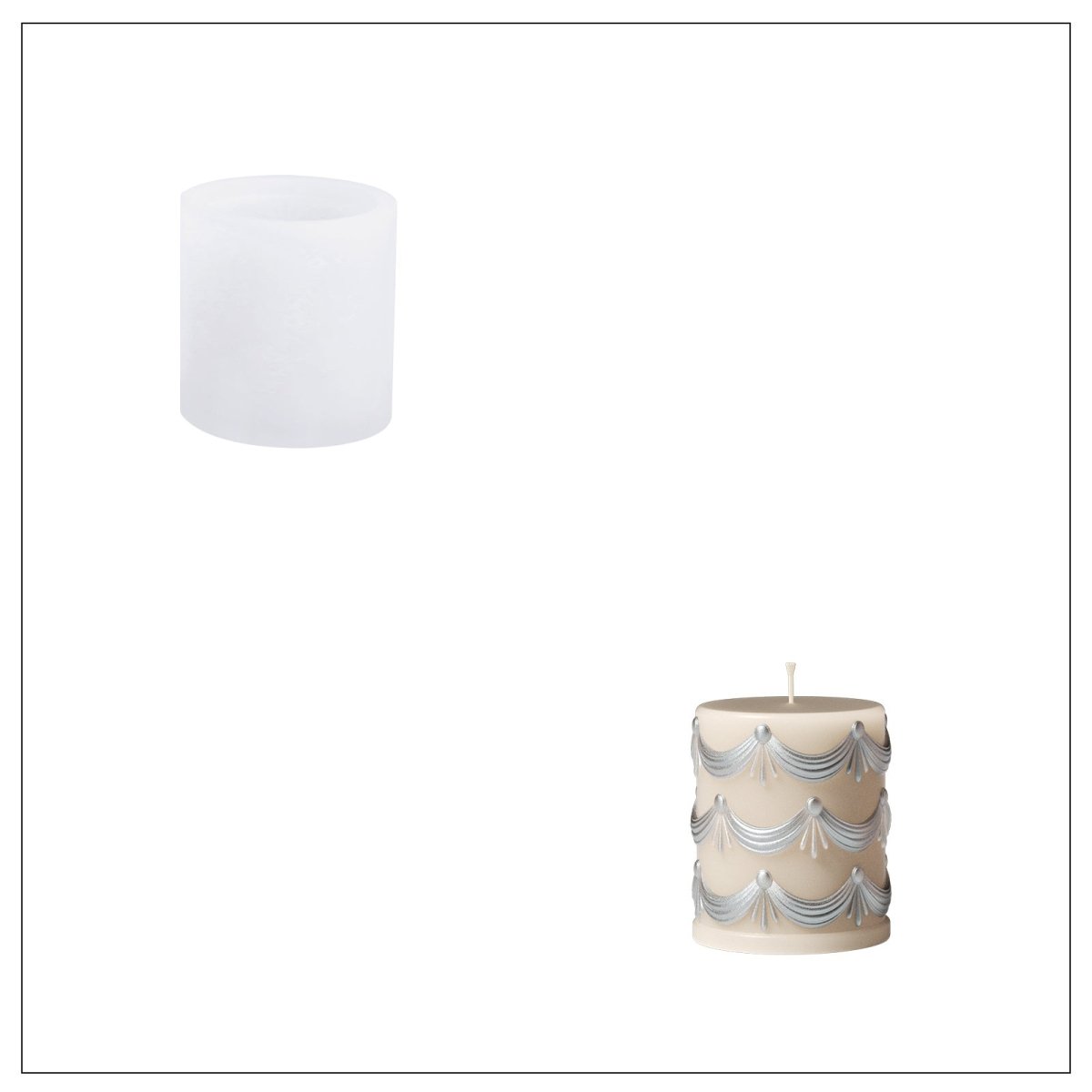 Buy Short Pillar Candle Silicone Mold - Boowan Nicole
