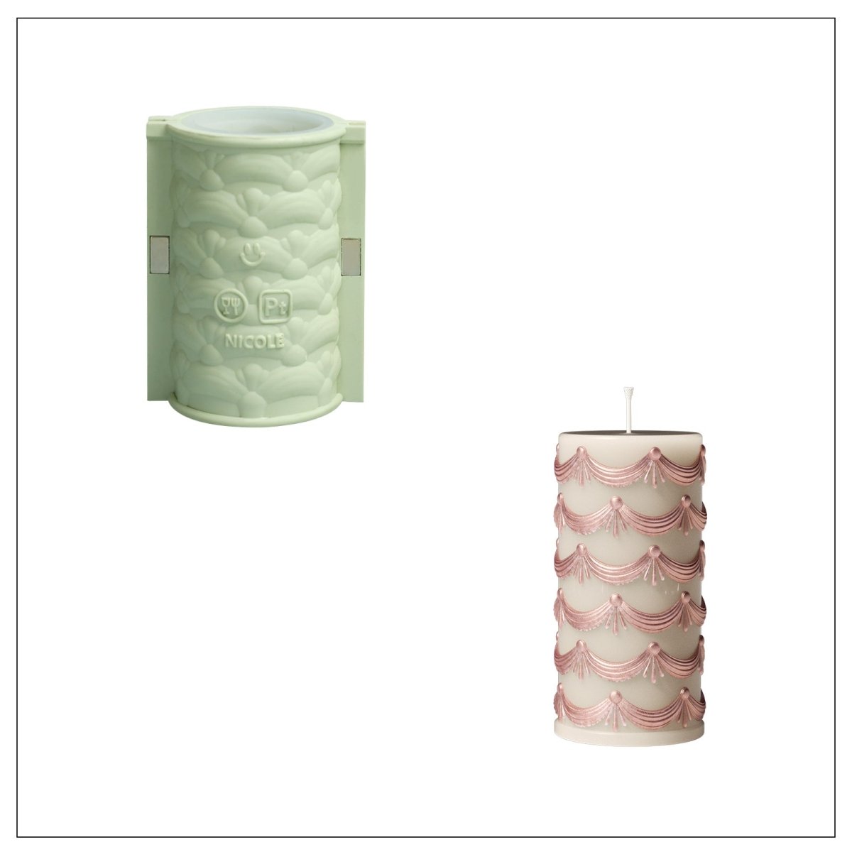 Buy Tall Pillar Candle Silicone Mold - Boowan Nicole