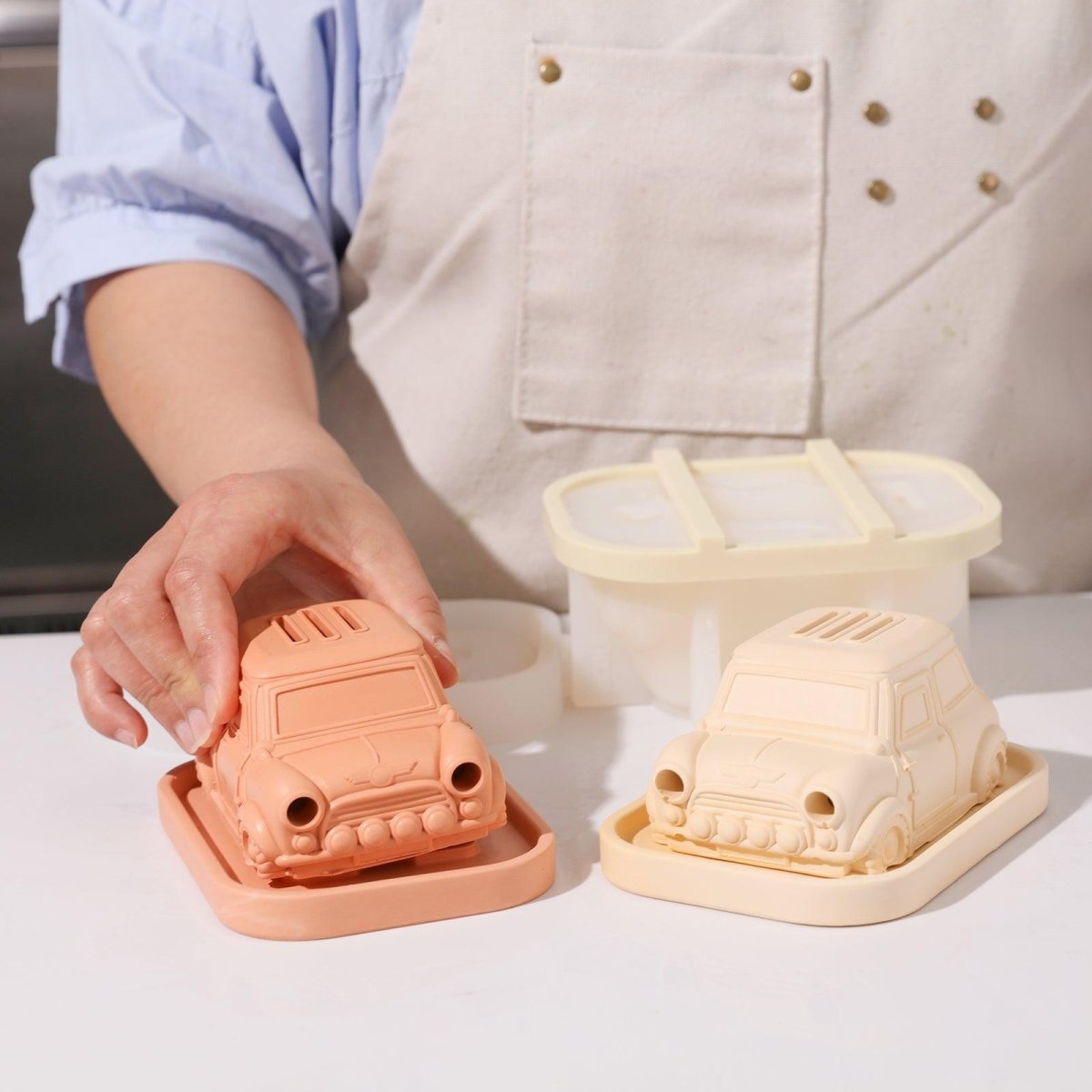 Retro - styled Car - Shaped Incense Burner Silicone MoldIncense Holder MoldSH1064+SH1064-1+SH1064-2+（A0314*12）