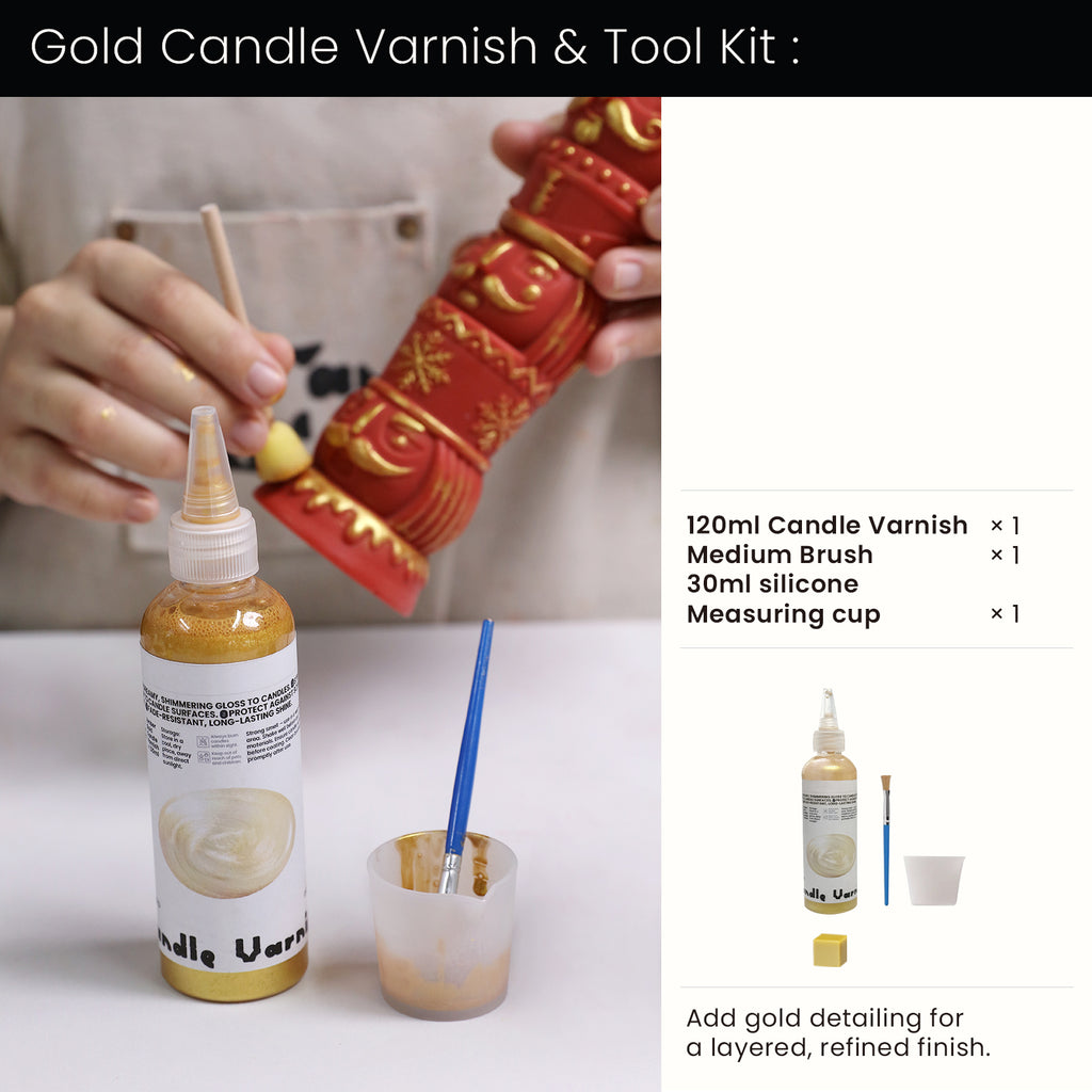 Buy Gold Candle Varnish Tool Kit - Boowan Nicole