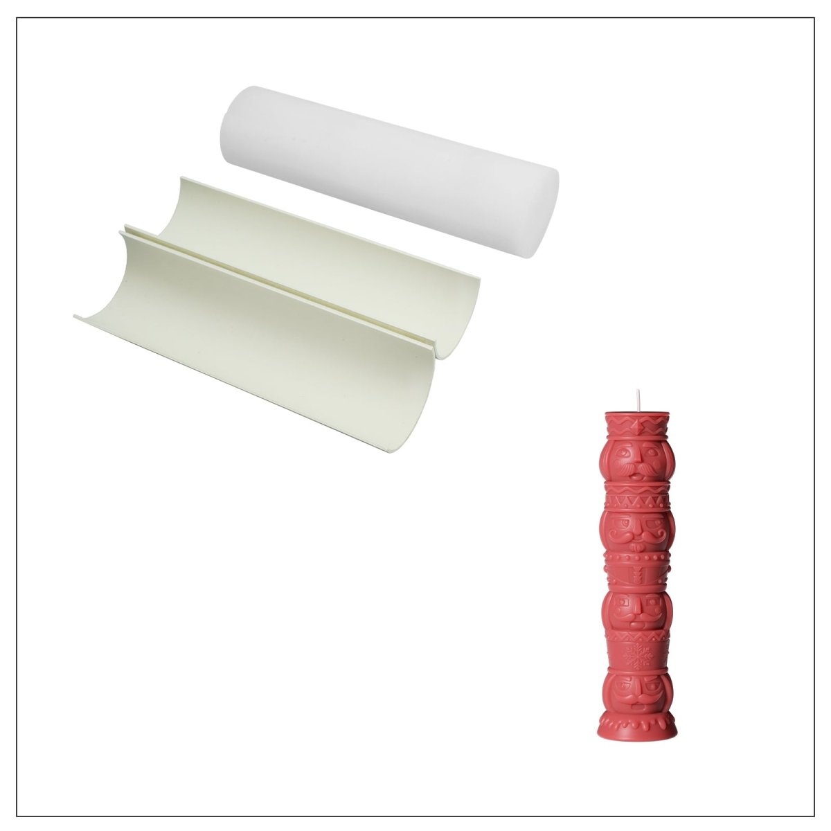 Buy Nutcracker Pillar Candle Silicone Mold - Boowan Nicole