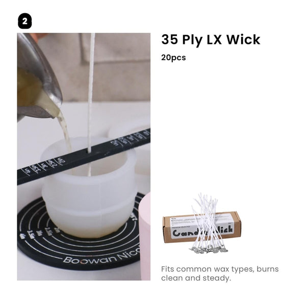 35-lagiger LX-Docht - für kleine