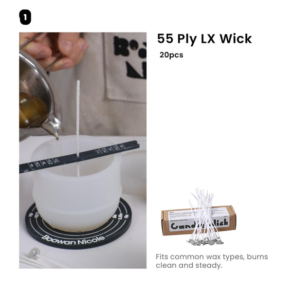 55 Ply LX Wick - for Large