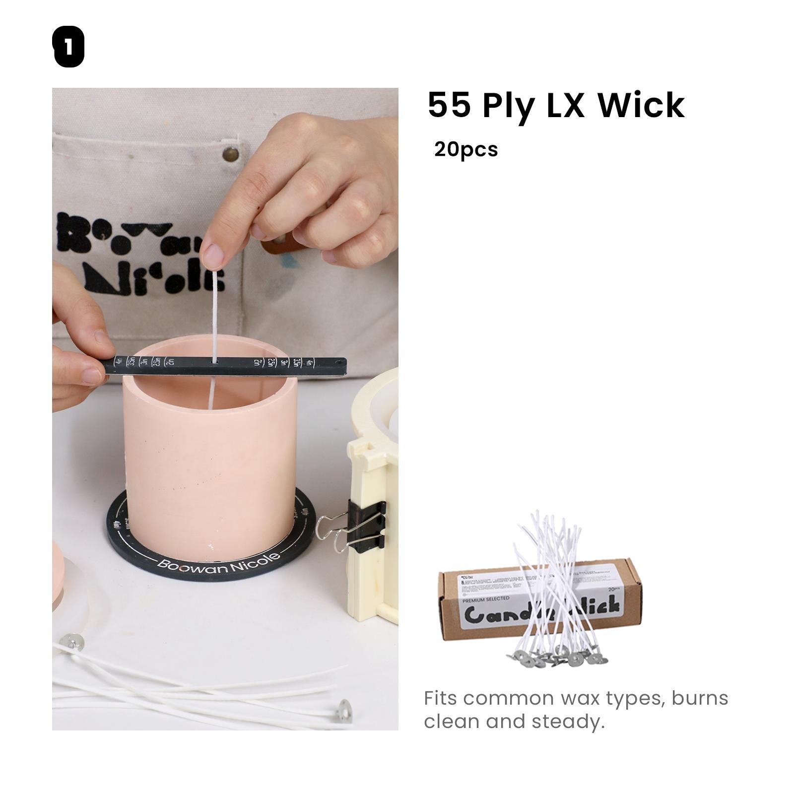 Moule en silicone pour pot de bougie de 9,6 oz et moule de recharge pour bougie