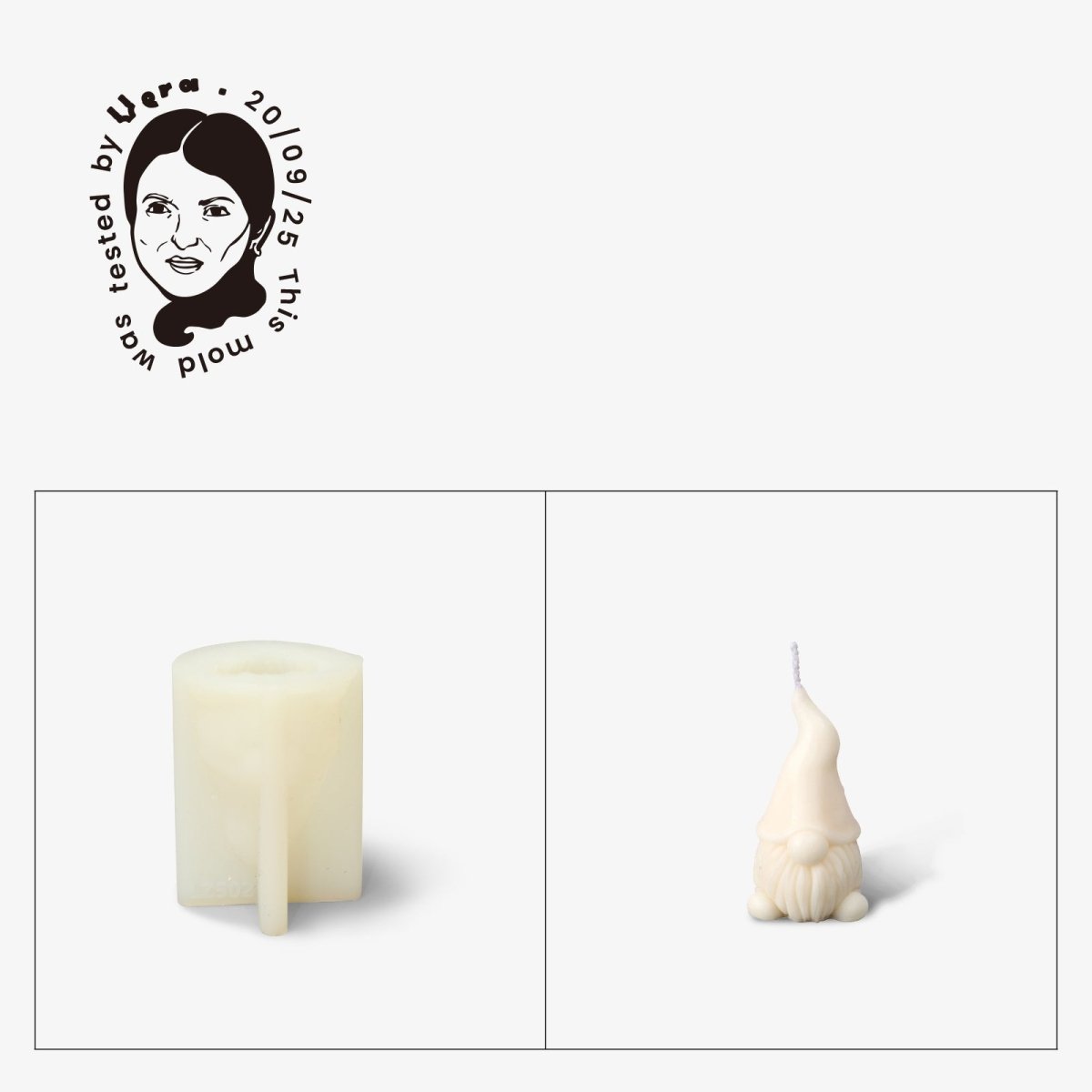 Gently Used Gnome Parade Candle Silicone Molds CollectionGently Used MoldLZ502-Used