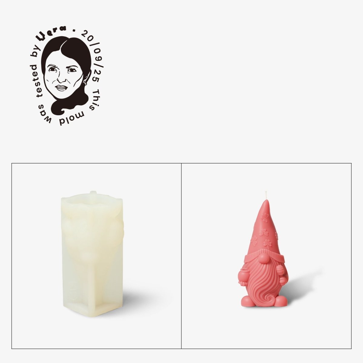 Gently Used Gnome Parade Candle Silicone Molds CollectionGently Used MoldLZ0600-Used