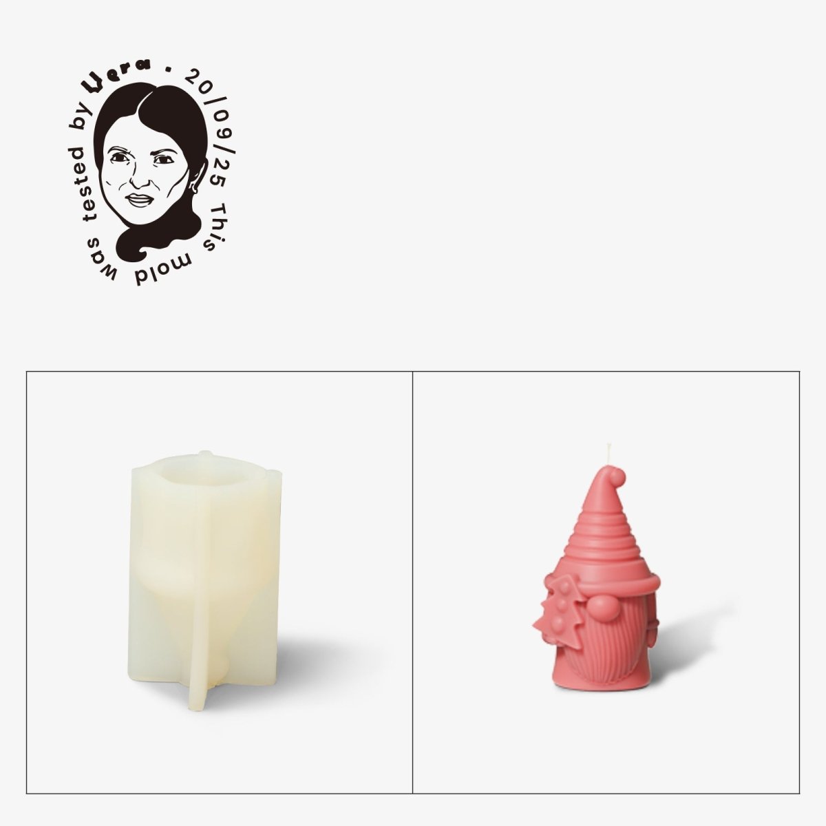 Gently Used Gnome Parade Candle Silicone Molds CollectionGently Used MoldLZ0601-Used