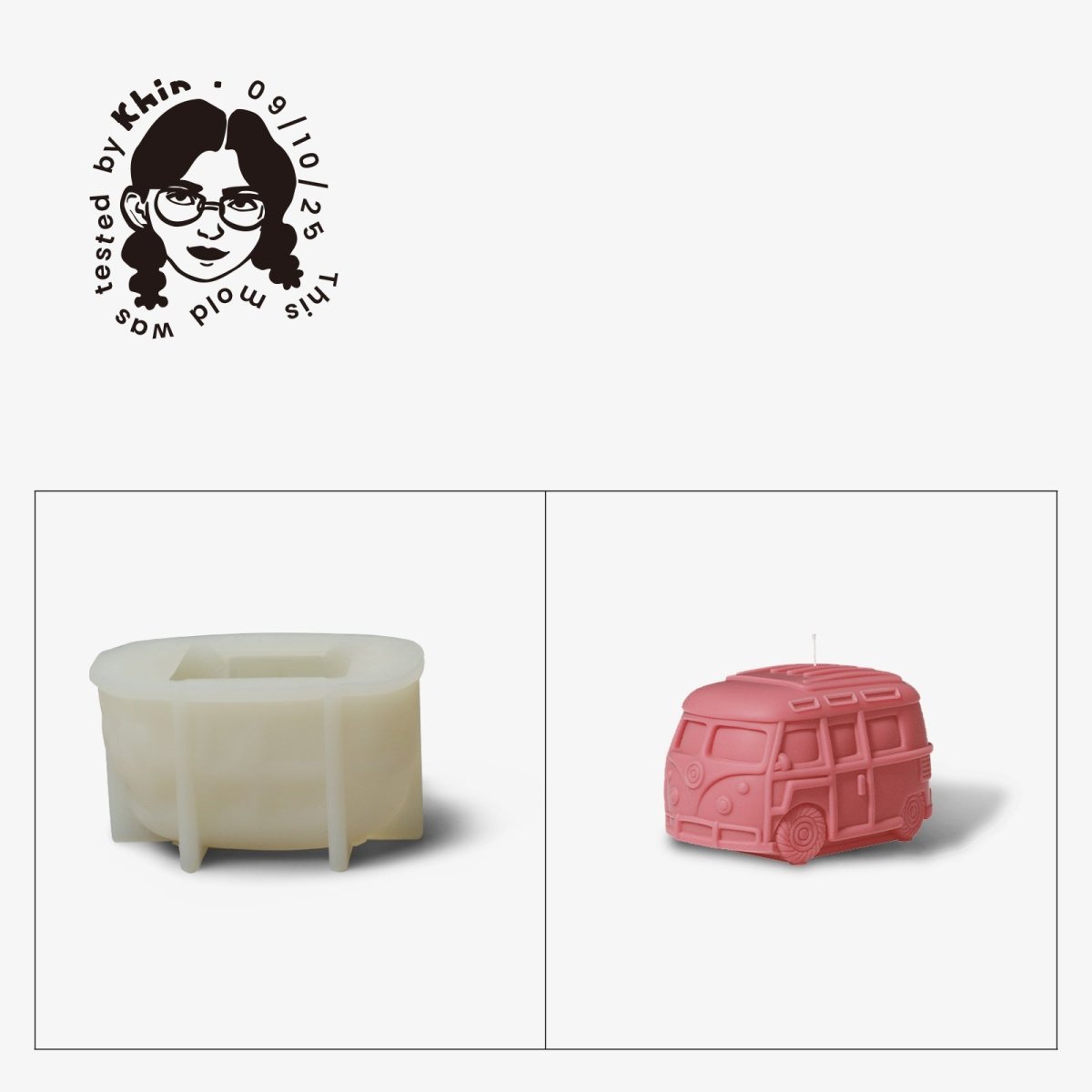 Gently Used Retro Ride Silicone Mold CollectionGently Used MoldLZ0614-Used