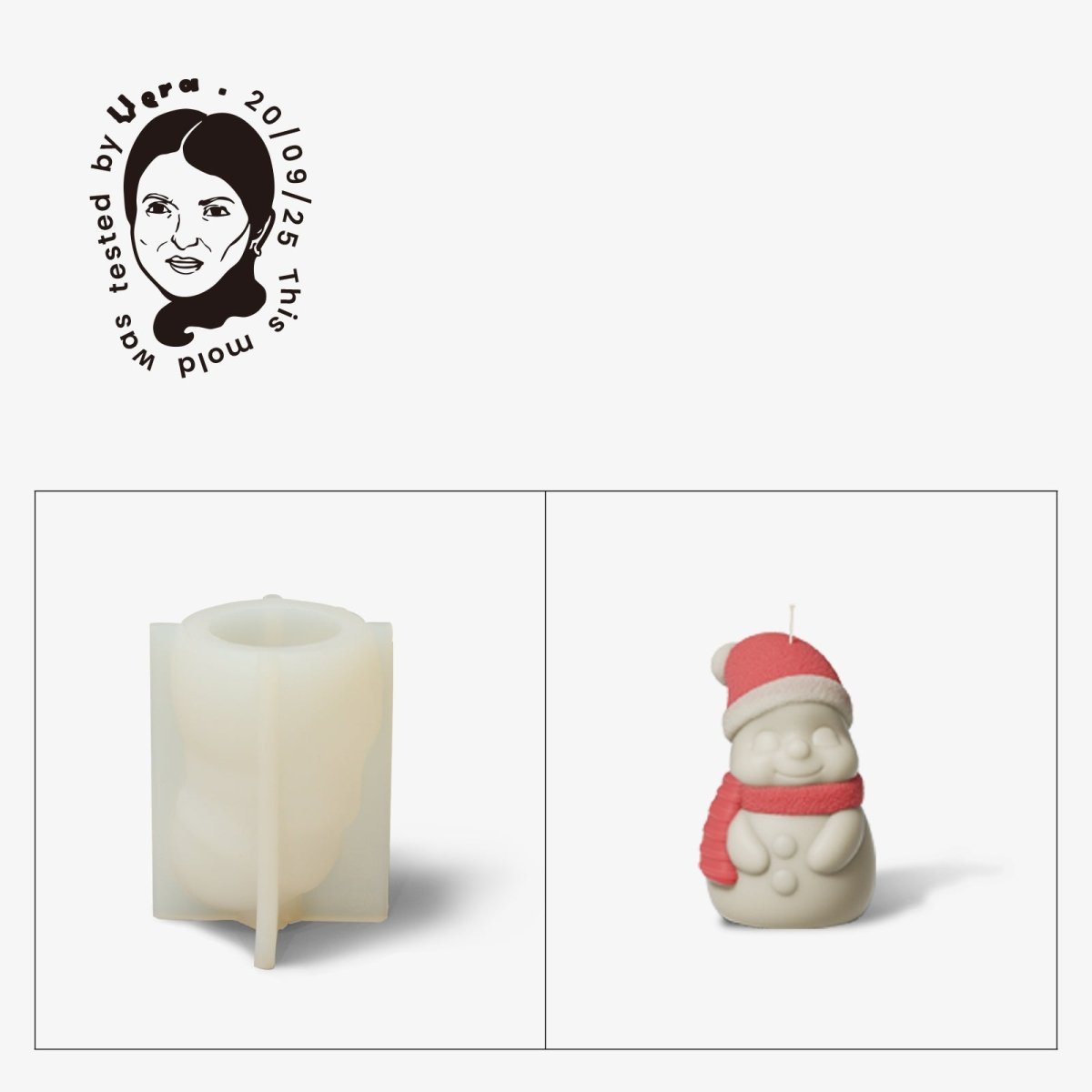 Gently Used Santa & Friend Candle Silicone Mold CollectionGently Used MoldLZ0616-Used