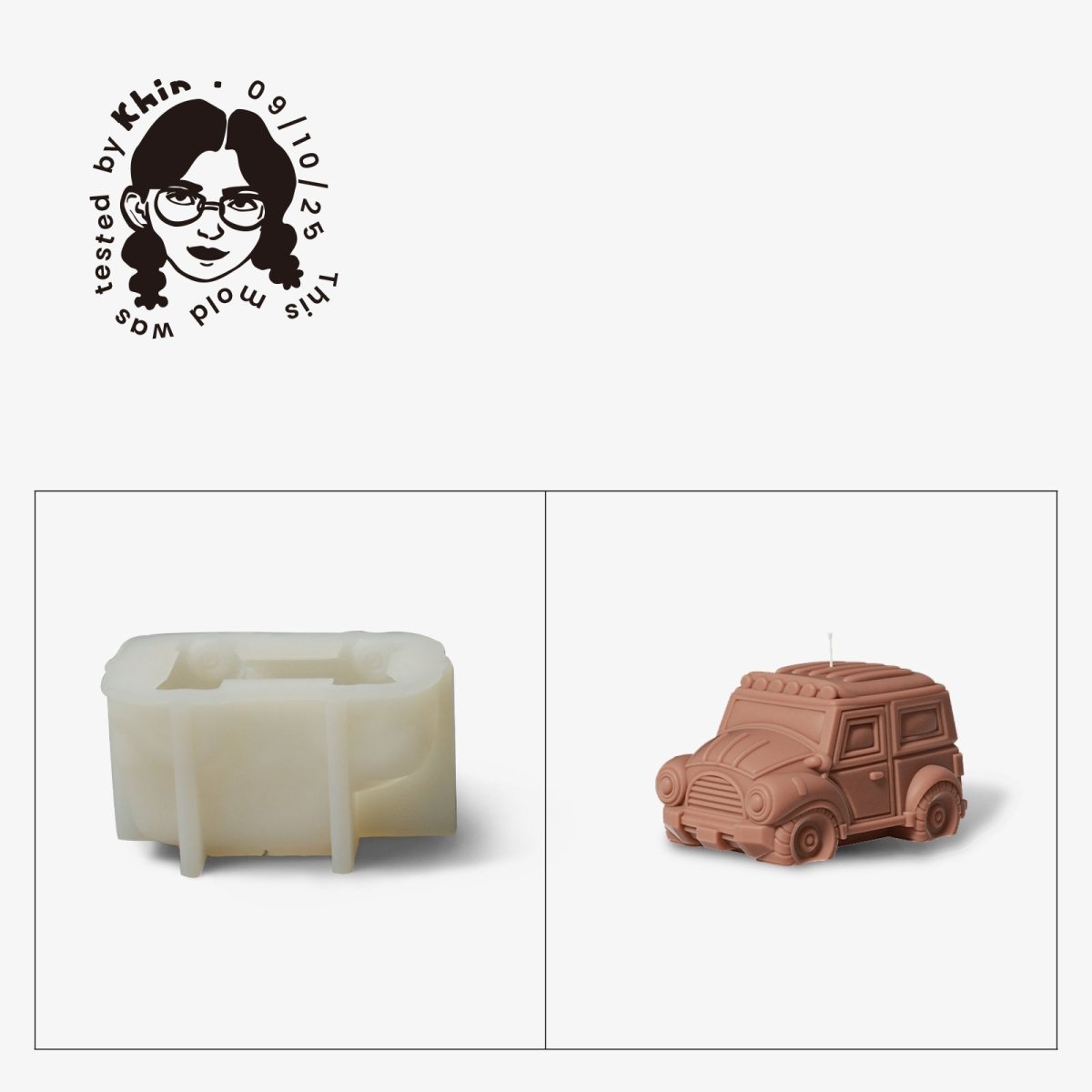 Gently Used Retro Ride Silicone Mold CollectionGently Used MoldLZ0642-Used