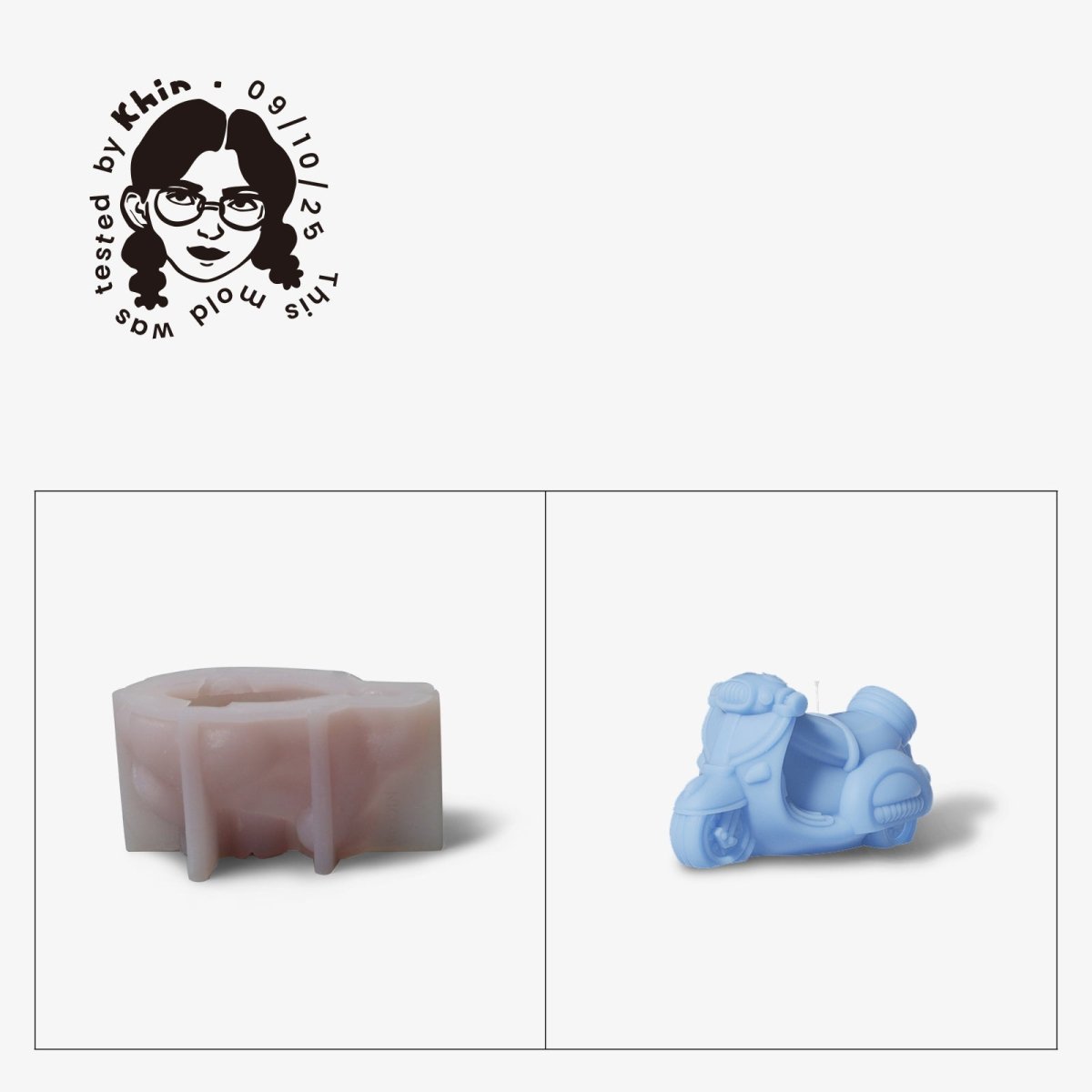 Gently Used Retro Ride Silicone Mold CollectionGently Used MoldLZ0644-Used