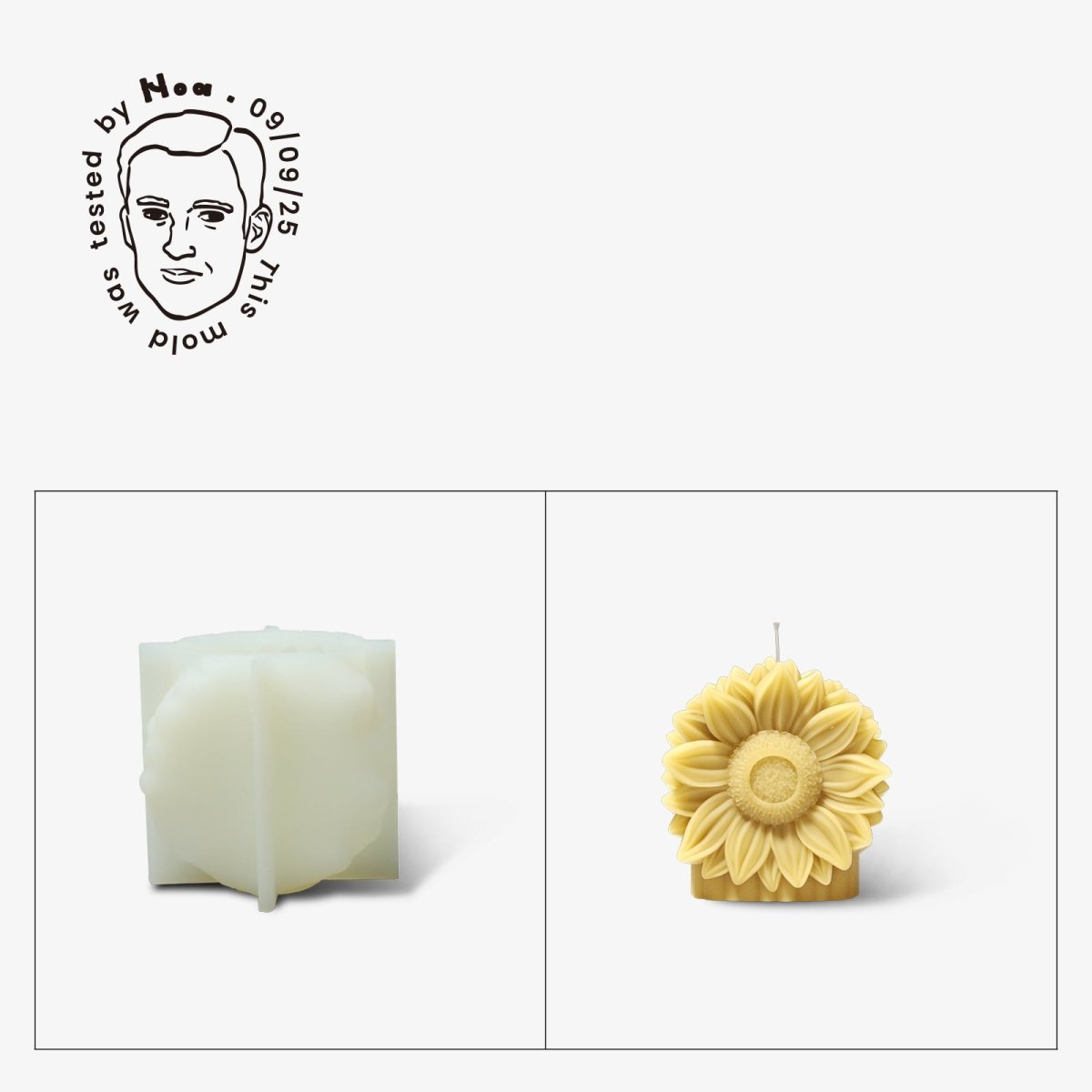 Gently Used Eternal Bloom Candle Silicone Mold Collection3D Candle MoldLZ0681-Used