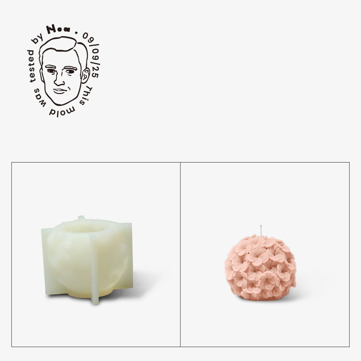 Gently Used Eternal Bloom Candle Silicone Mold Collection3D Candle MoldLZ0689-Used