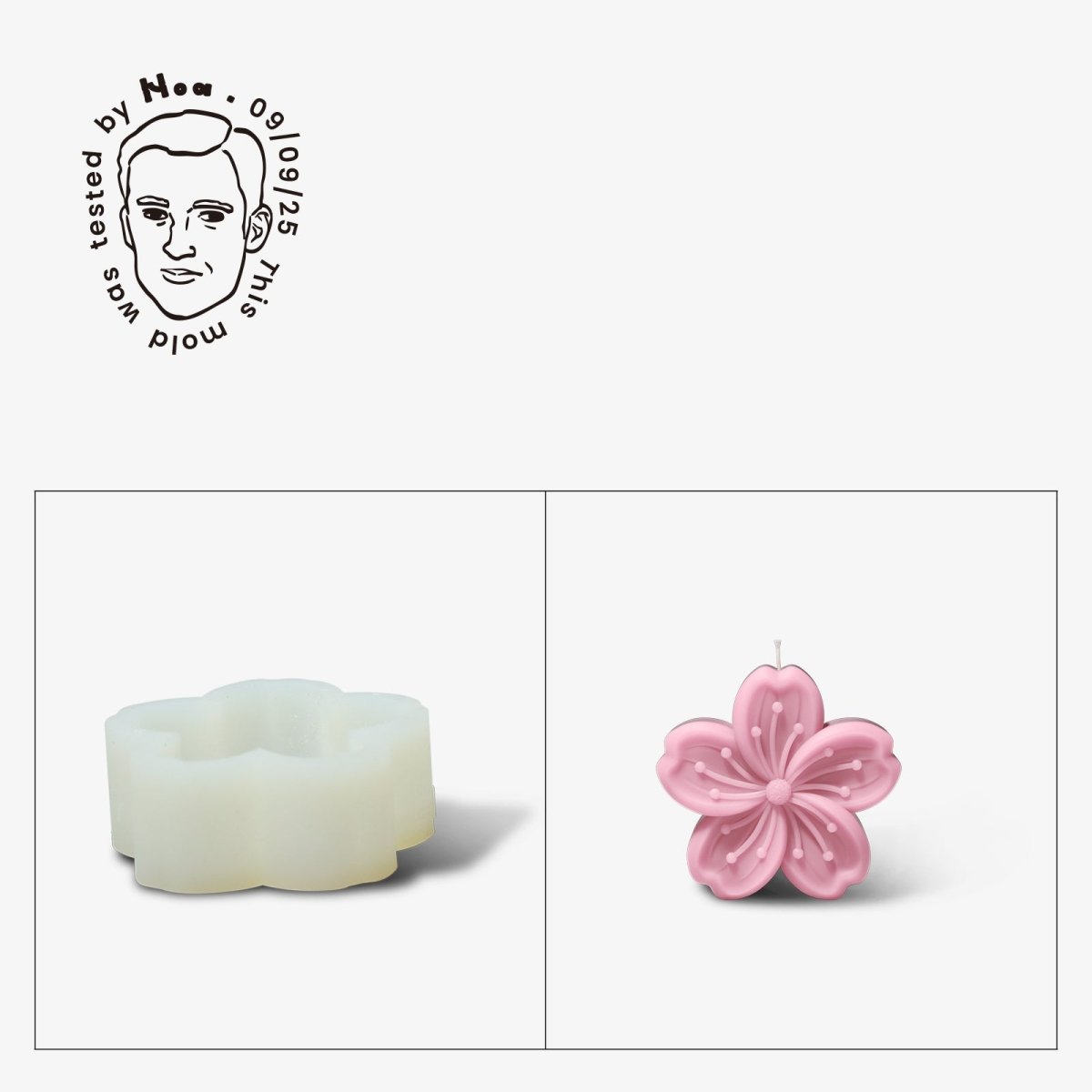 Gently Used Eternal Bloom Candle Silicone Mold Collection3D Candle MoldLZ0693-Used