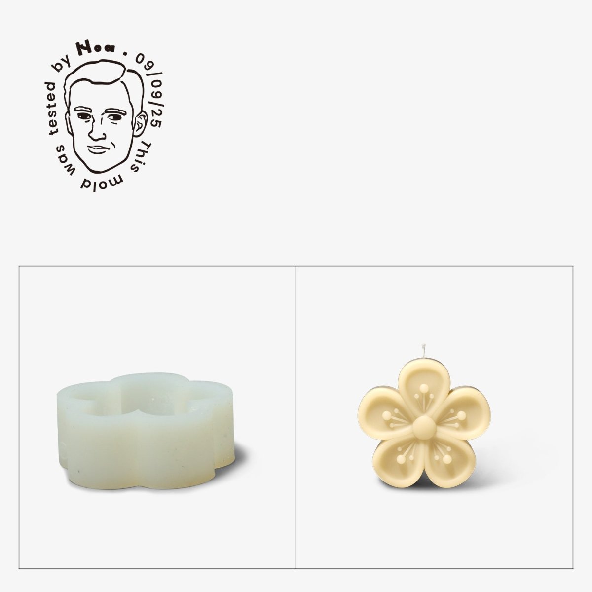 Gently Used Eternal Bloom Candle Silicone Mold Collection3D Candle MoldLZ0694-Used