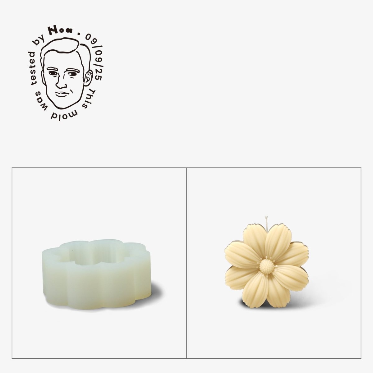 Gently Used Eternal Bloom Candle Silicone Mold Collection3D Candle MoldLZ0696-Used