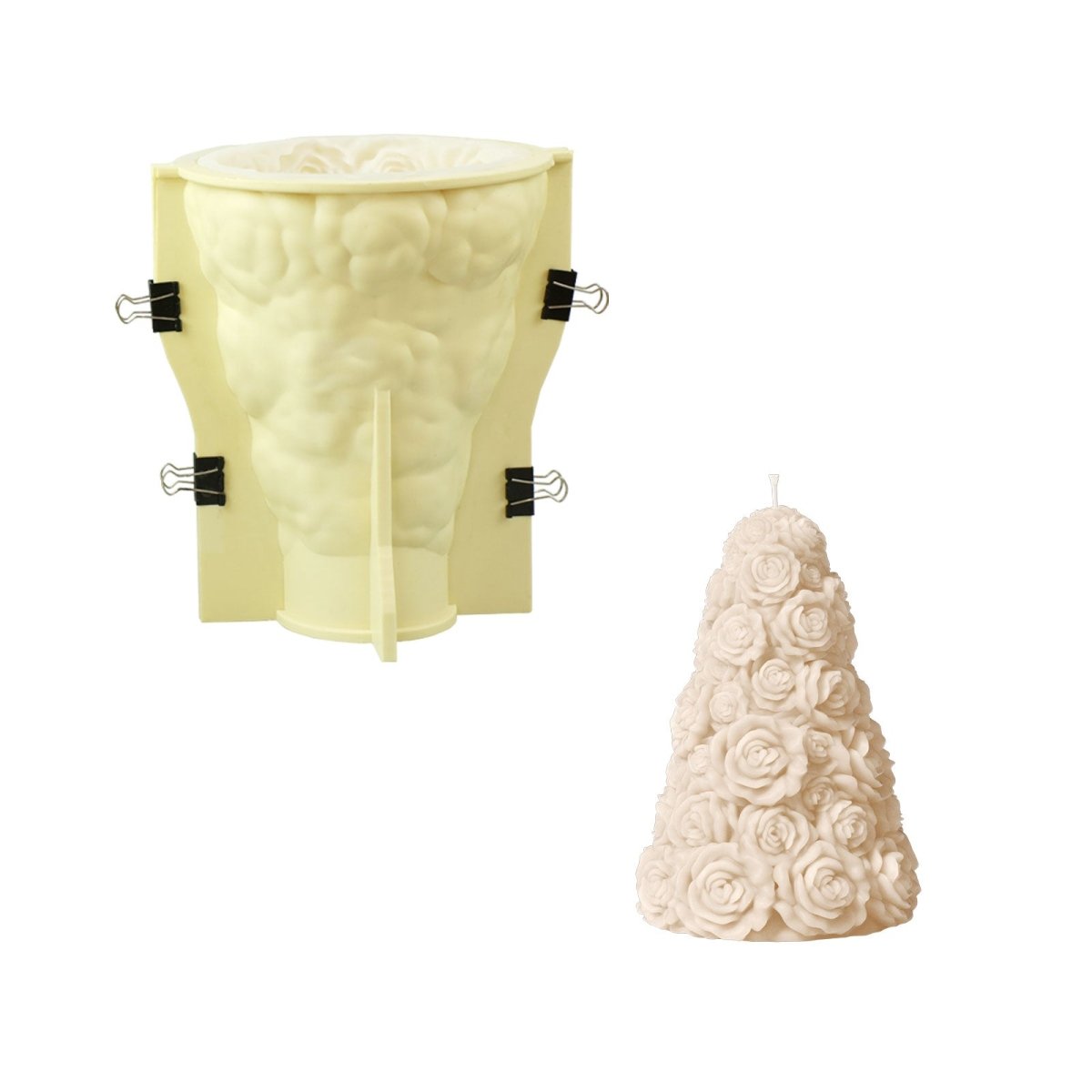 Large Rose Tree Candle Silicone Mold3D Candle MoldLZ0841