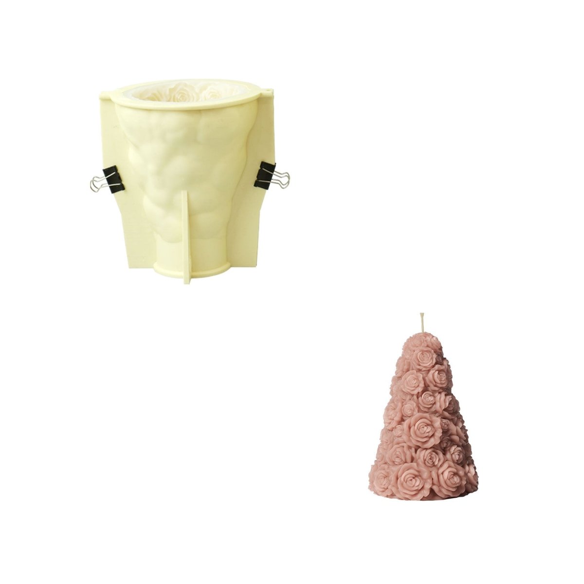Rose Tree Candle Silicone Mold Collection3D Candle MoldLZ0842