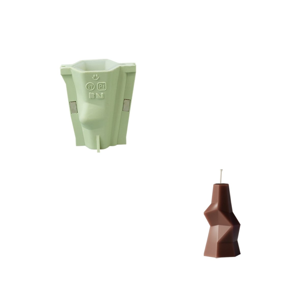 Maria Nuvem × Boowan Nicole | Dobraduras Series Candle Silicone Mold Collection3D Candle MoldLZ0911