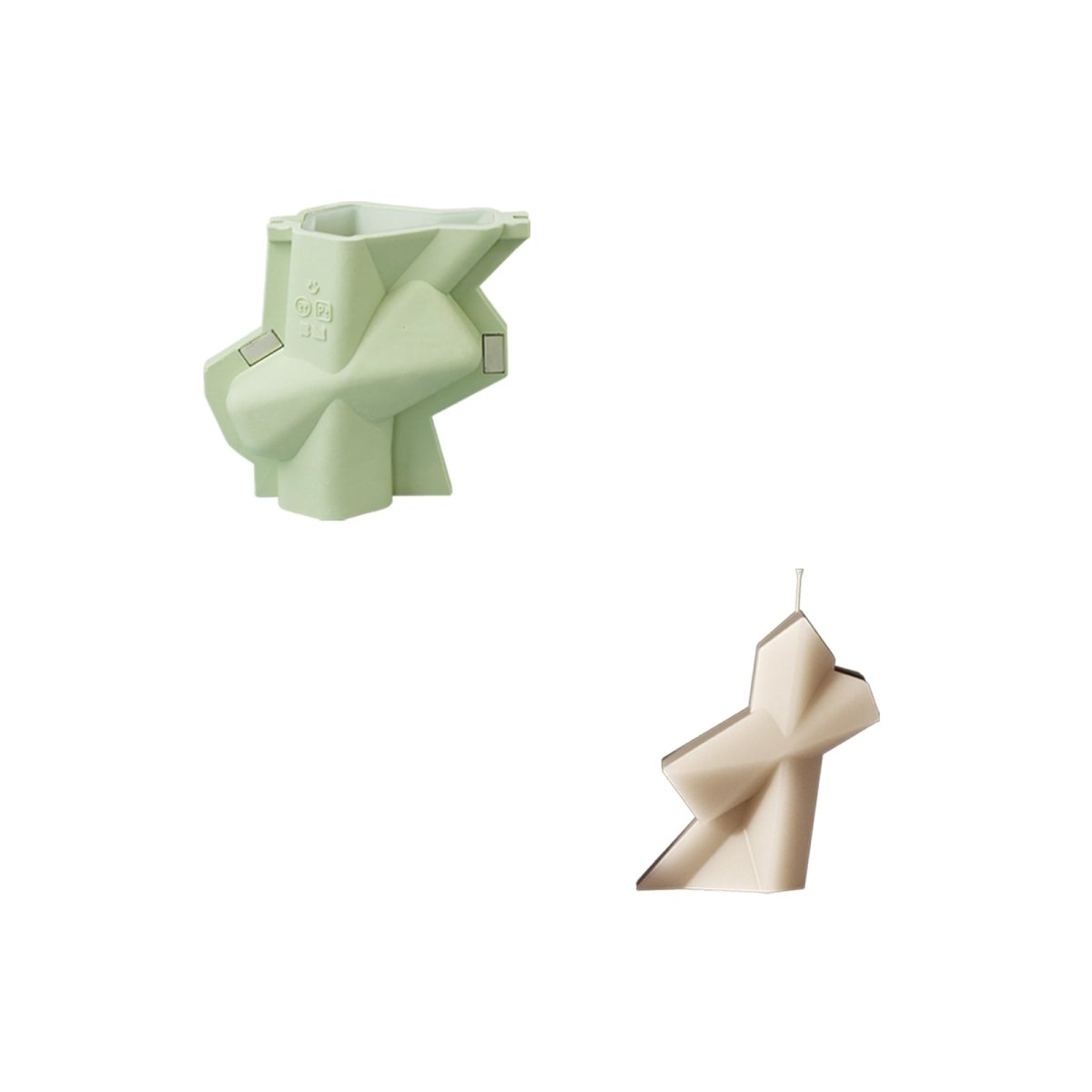 Maria Nuvem × Boowan Nicole | Dobraduras Series Candle Silicone Mold Collection3D Candle MoldLZ0914