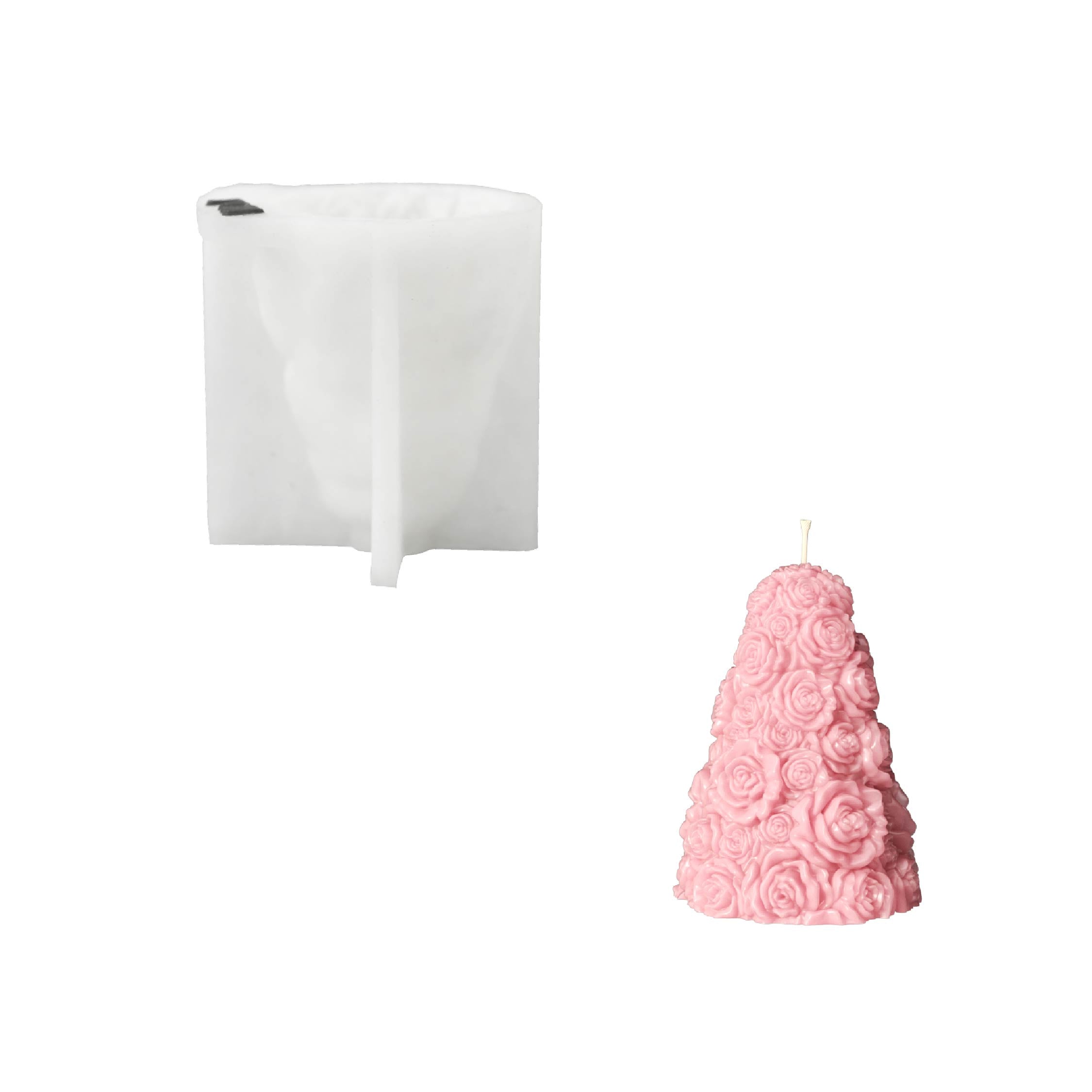 Rose Tree Container Candle Silicone Mold - product detail 10