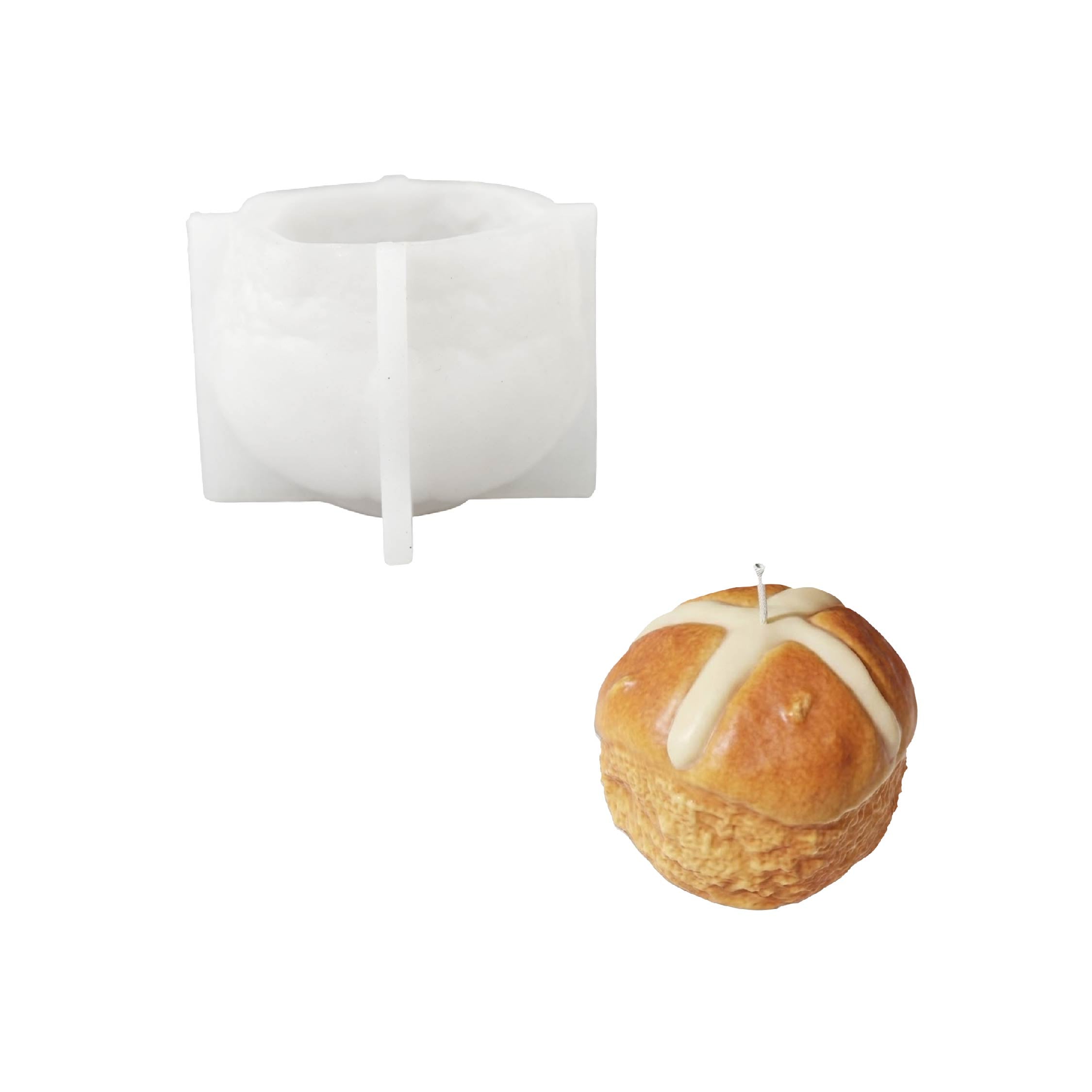 Hot Cross Bun Candle Silicone Mold - product detail 9