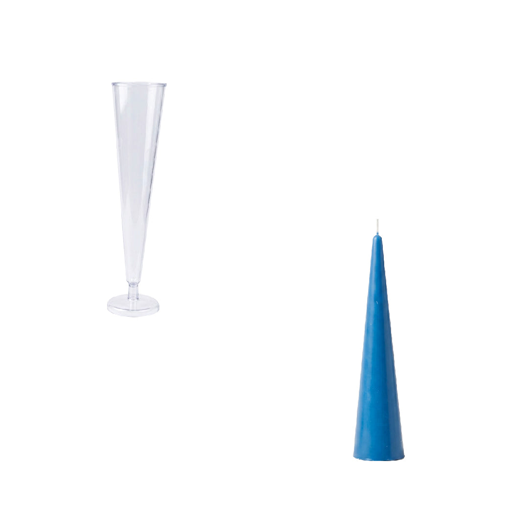 Coleção de Moldes Acrílicos para Velas em Forma de Cone