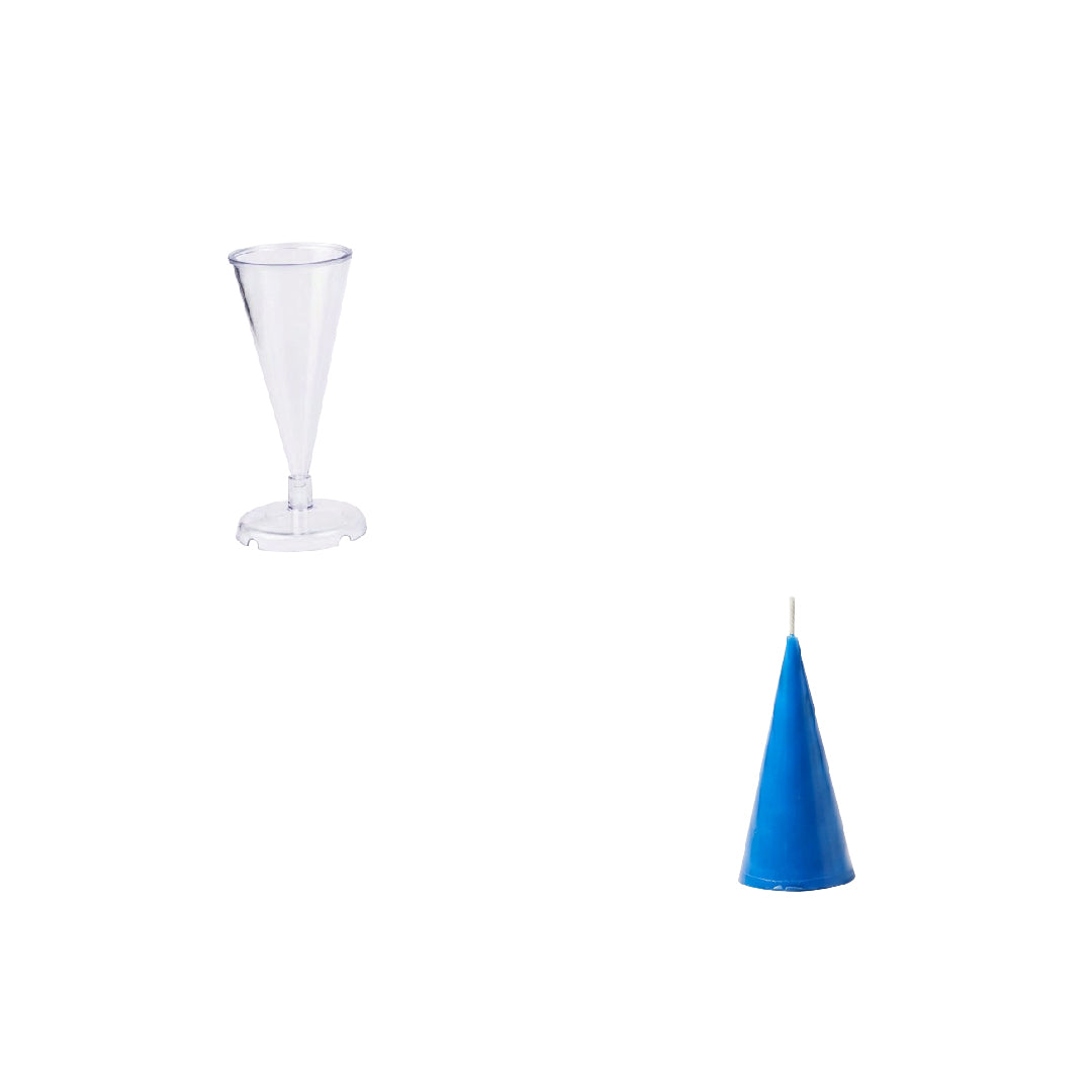 Coleção de Moldes Acrílicos para Velas em Forma de Cone Mínimo Multi-Tamanho