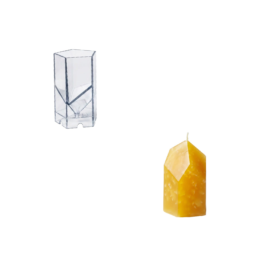 Coleção de Moldes Acrílicos para Velas em Forma de Cristal