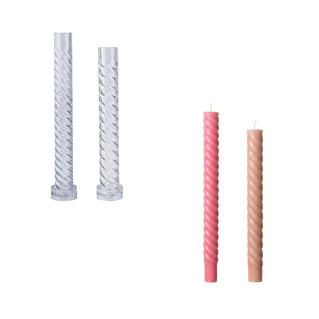 Twist Taper Acrylic Candle Mold