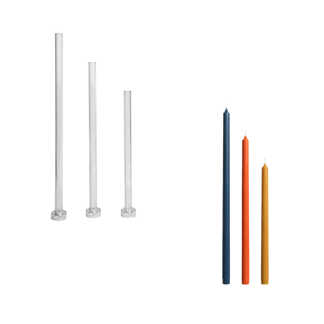 Tall Slim Acrylic Candle Mold Collection