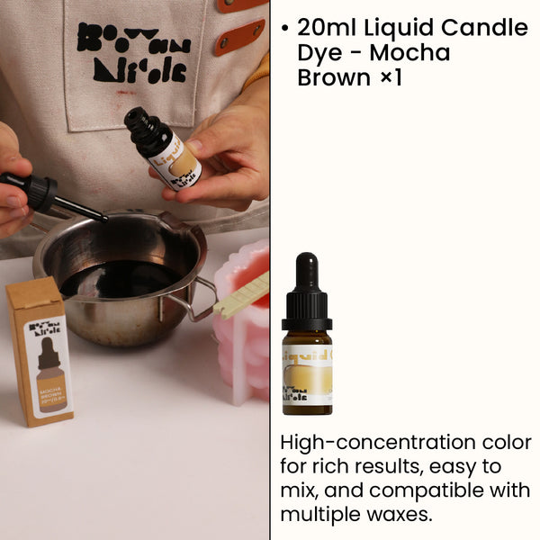 Liquid Candle Dye – Mocha Brown (20ml)