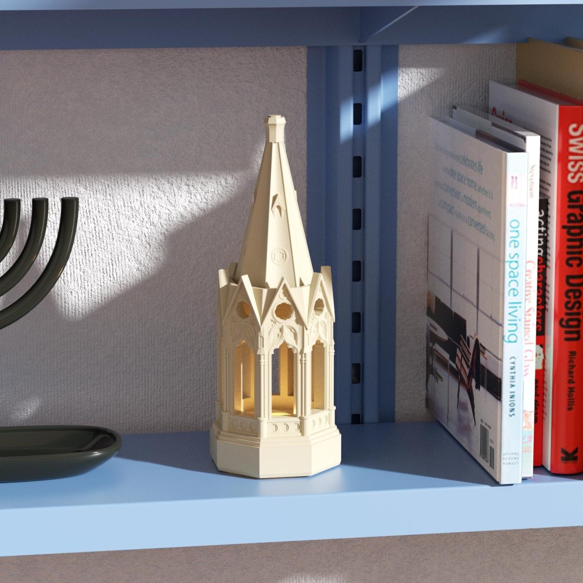 Gothic Revival Architecture Dimmable Rechargeable Table Lamp Silicone Mold and AccessoriesLamp MoldSH1091-1-2