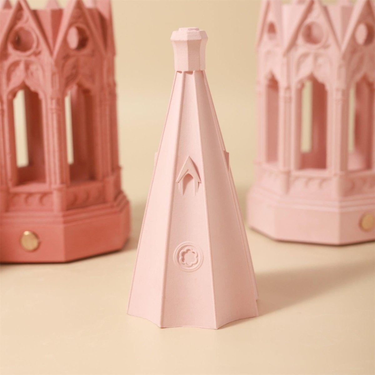 Gothic Revival Architecture Dimmable Rechargeable Table Lamp Silicone Mold and AccessoriesLamp MoldSH1091-1-2