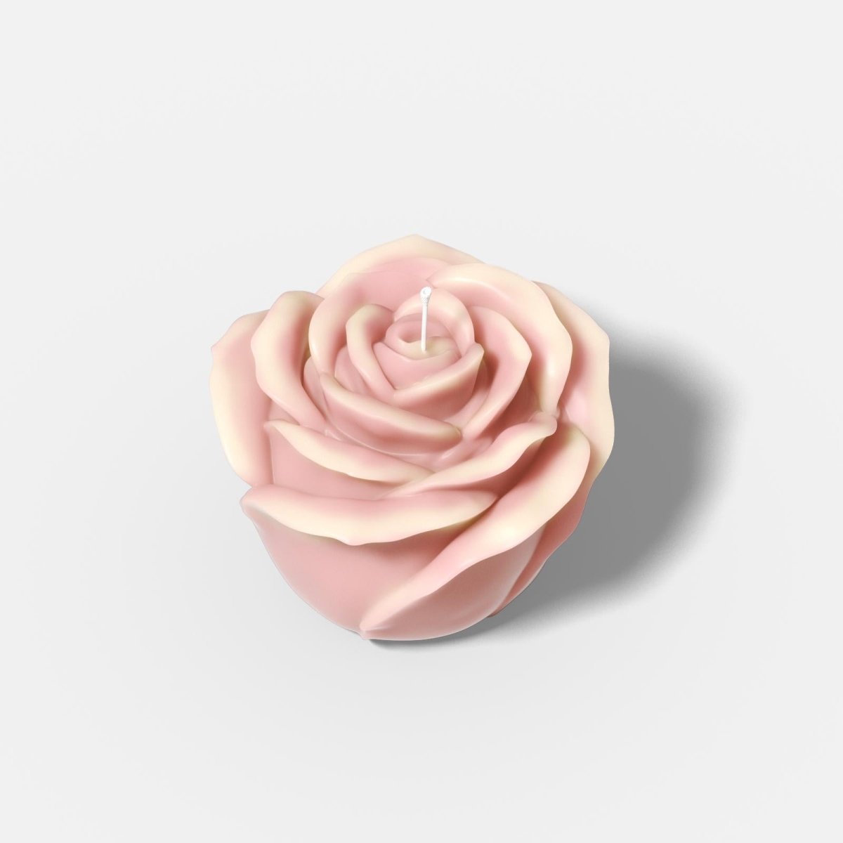 Handcrafted Gradient Medium Rose Candle - Boowan Nicole