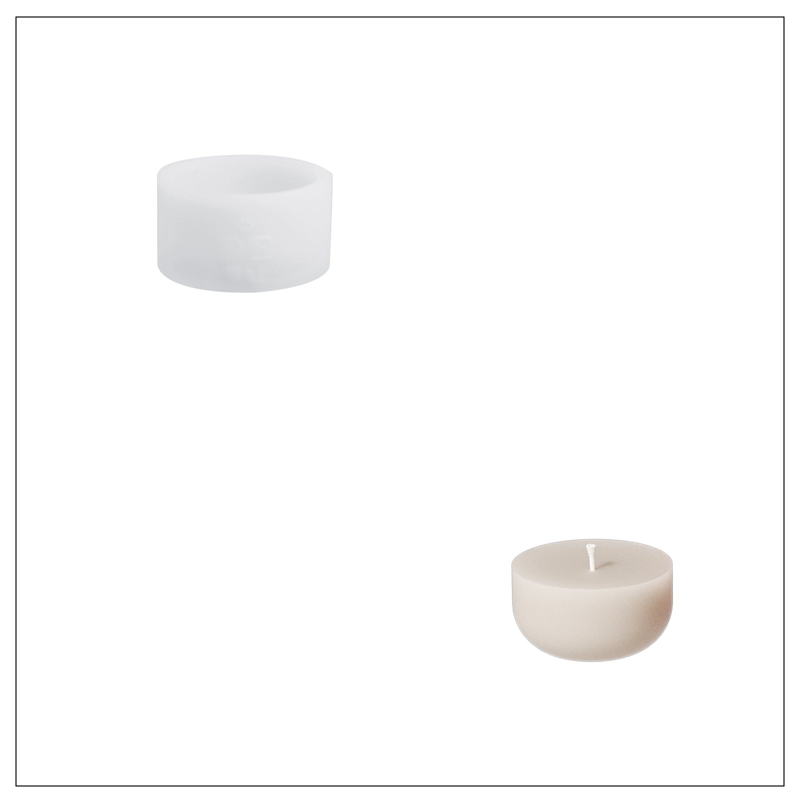 7oz Christmas Twinkle Bauble Candle Jar & Candle Refill Silicone Mold Collection