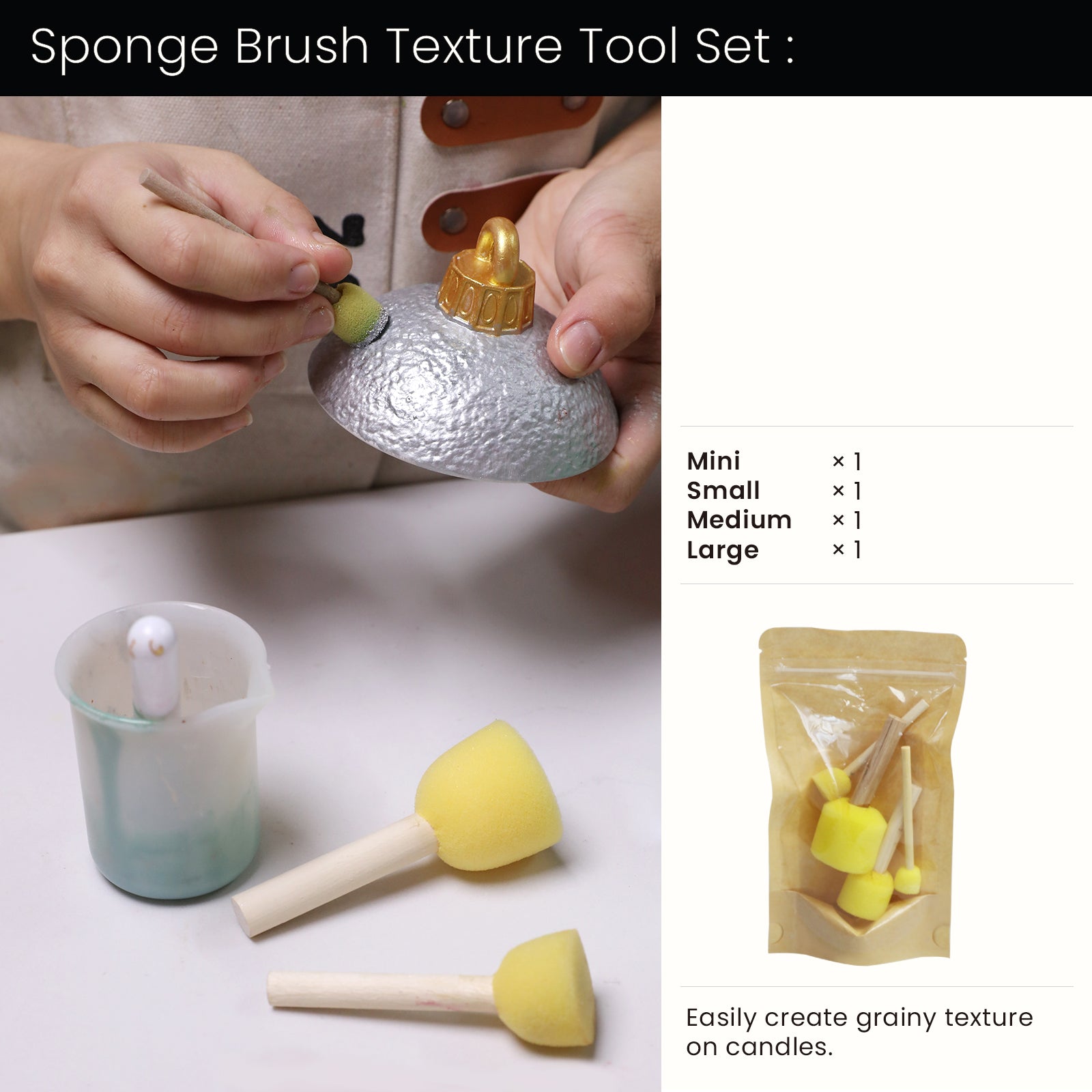 7oz Christmas Twinkle Bauble Candle Jar & Candle Refill Silicone Mold Collection