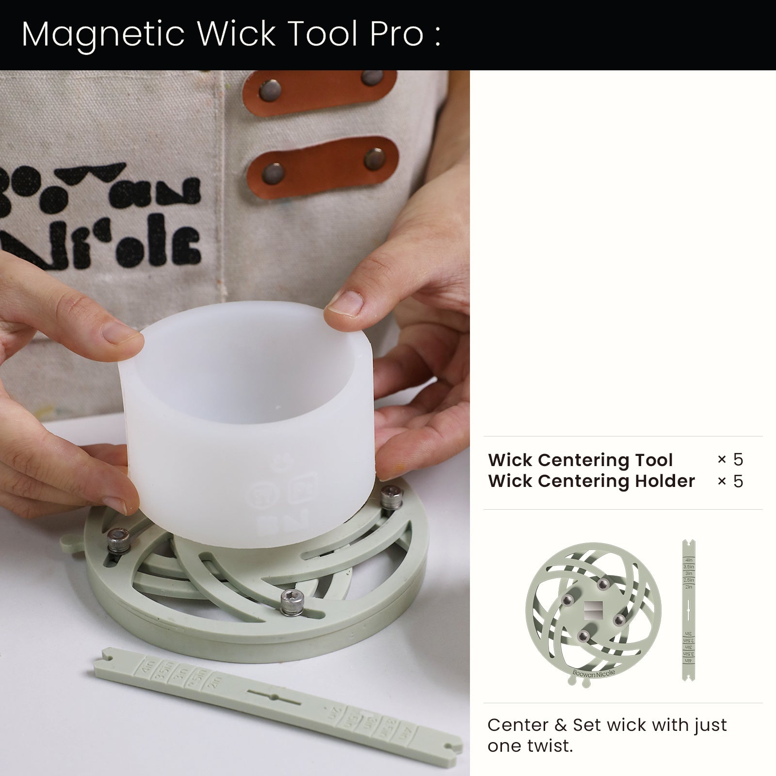 7oz Christmas Twinkle Bauble Candle Jar & Candle Refill Silicone Mold Collection