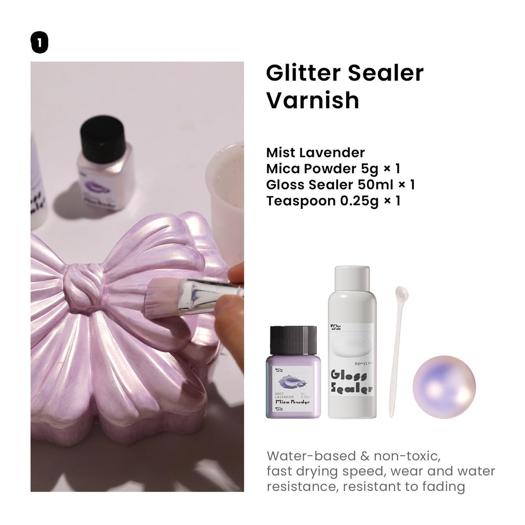 Get the Mist Lavender Glitter Sealer Varnish - Boowan Nicole