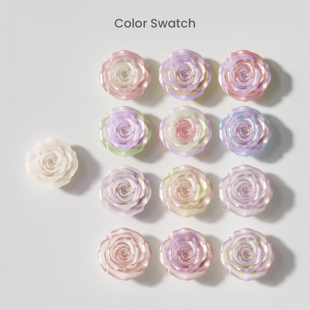 Pink and Mist Lavender glossy candle paint with multi-color gradient combinations