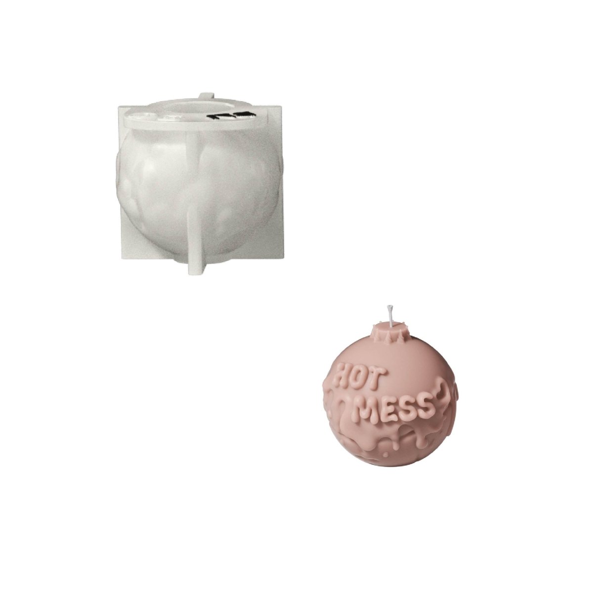 Large Boomy Love Candle Silicone Mold Collection3D Candle MoldLZ1046