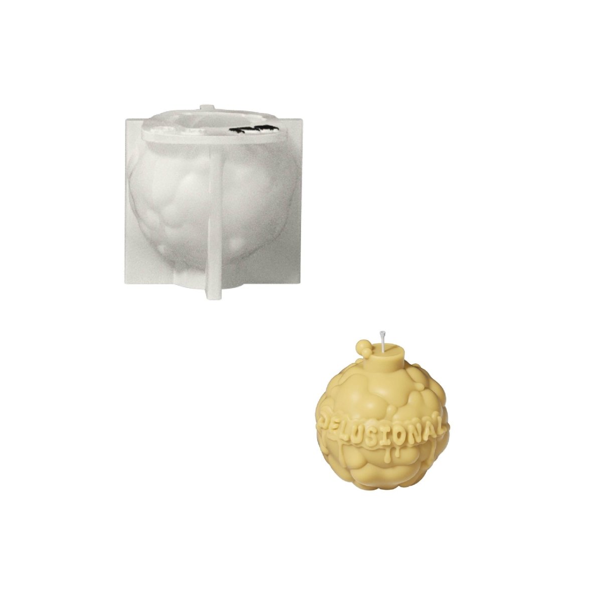 Large Boomy Love Candle Silicone Mold Collection3D Candle MoldLZ1050