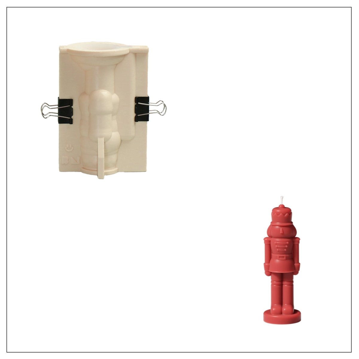 Buy Small Nutcracker Candle Silicone Mold - Boowan Nicole